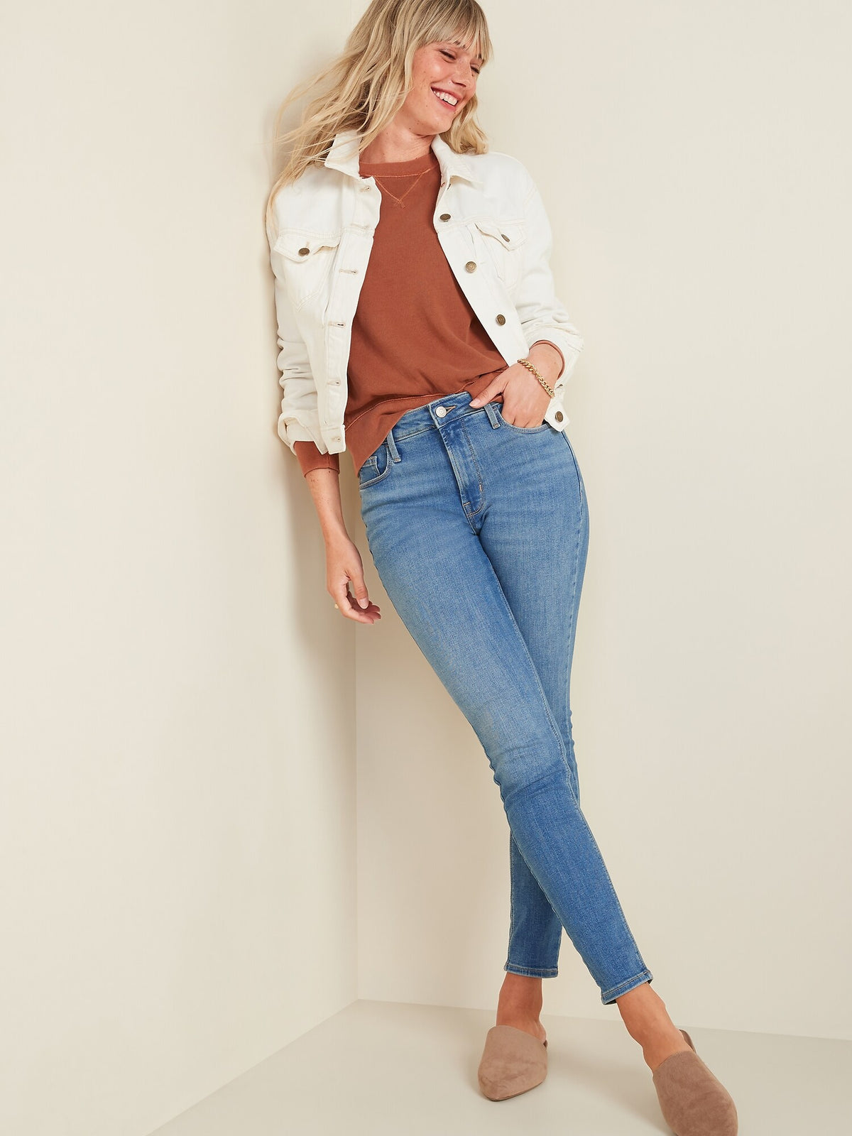 High-Waisted Rockstar Super Skinny Jeans for Women - Old Navy Philippines