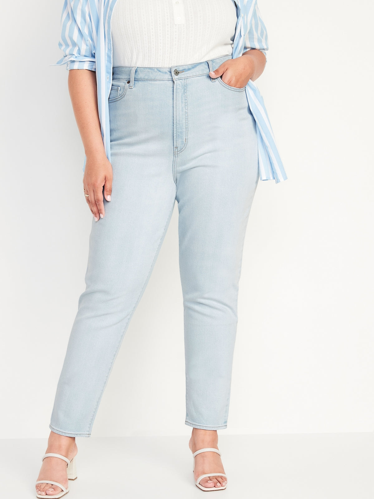 Higher High-Waisted O.G. Straight Ankle Jeans for Women