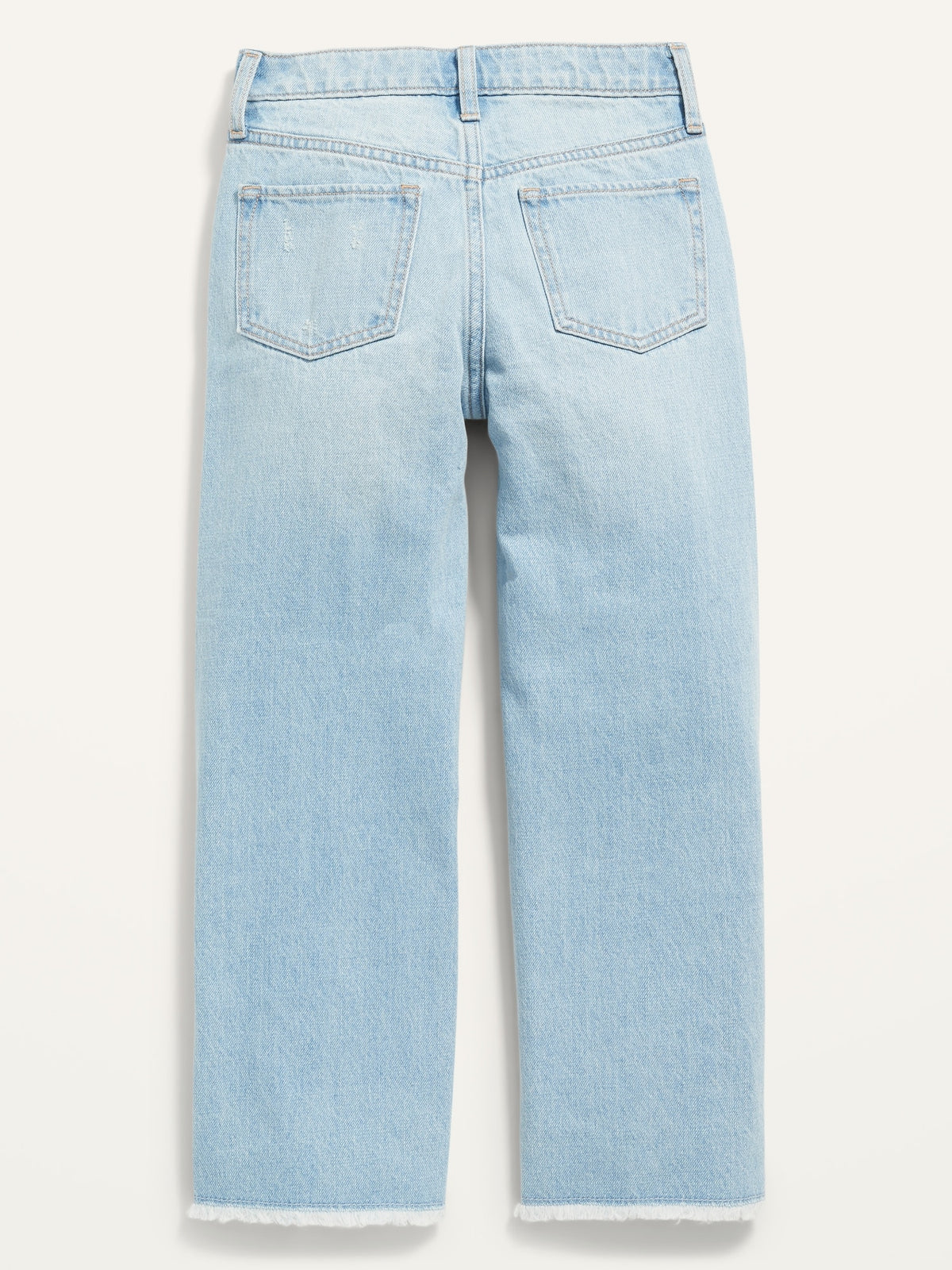 High-Waisted Slouchy Ripped Frayed-Hem Wide-Leg Jeans for Girls - Old Navy  Philippines