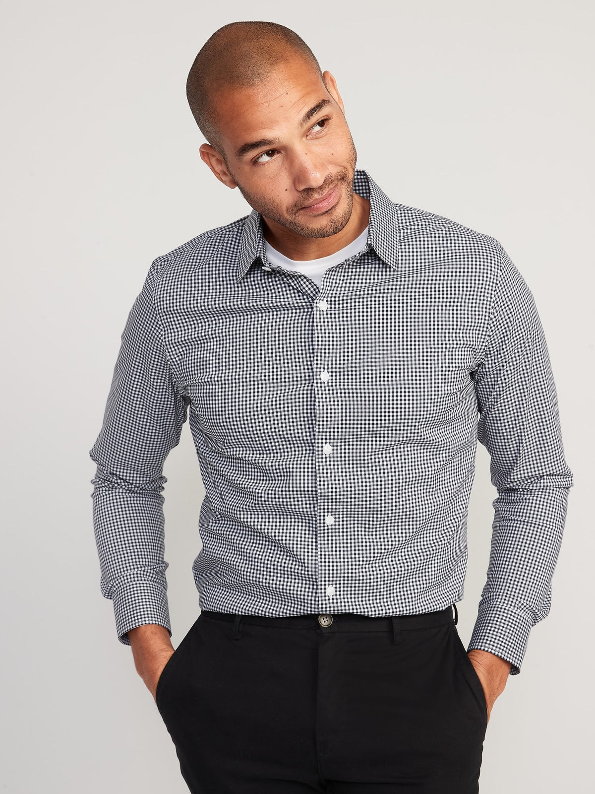 Slim-Fit Pro Signature Performance Dress Shirt for Men Old Navy