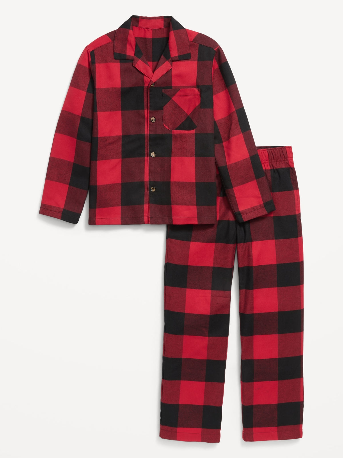 Gender-Neutral Matching Flannel Pajama Set for Kids - Old Navy