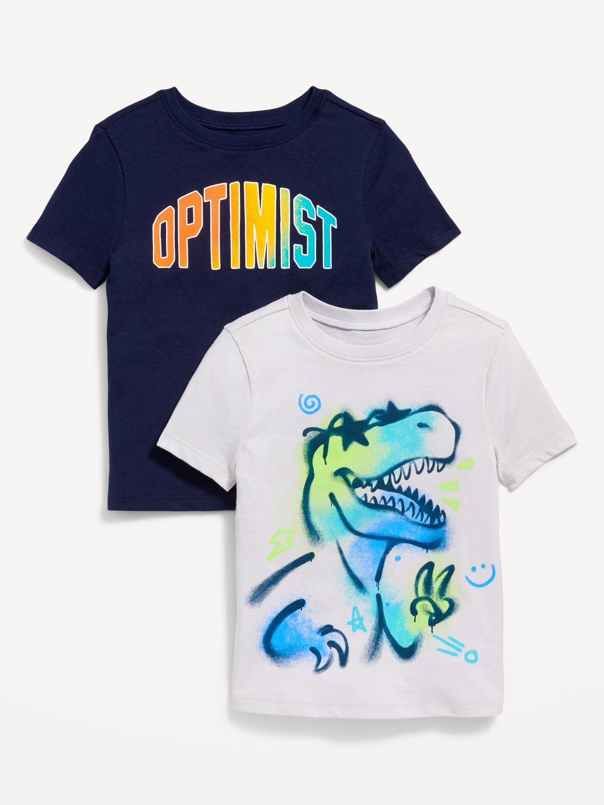 Unisex Graphic T-Shirt 2-Pack for Toddler