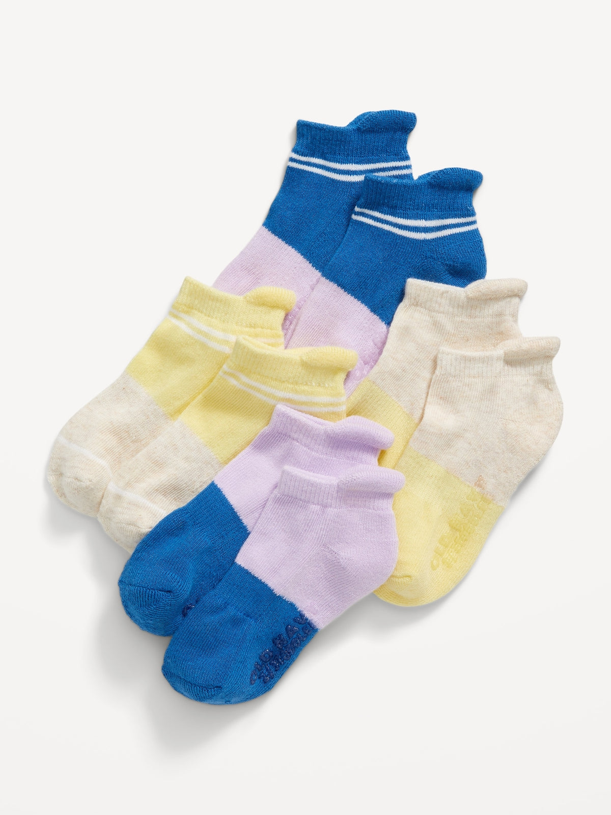 Unisex 4-Pack Ankle Socks for Toddler &amp; Baby