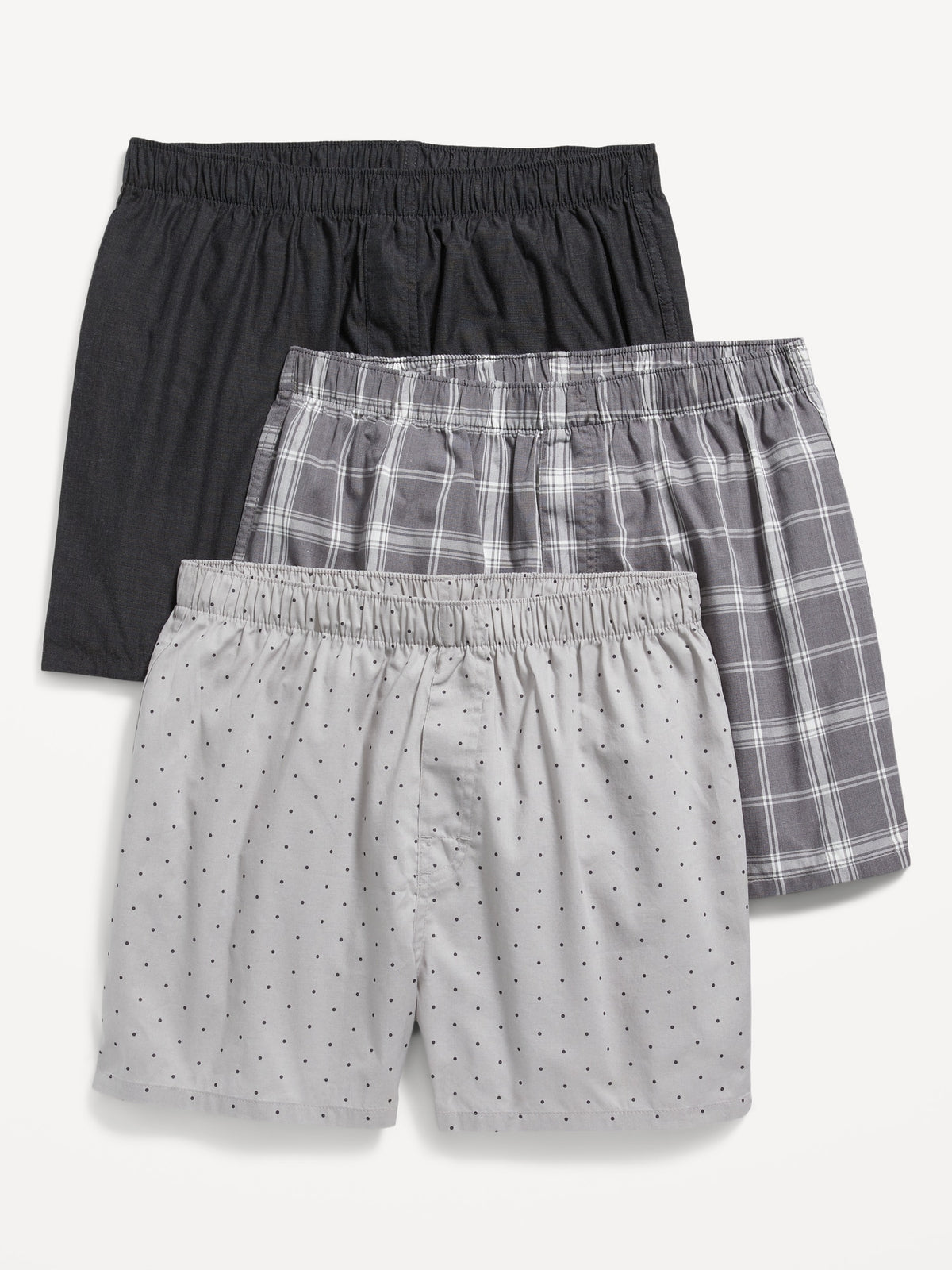 Soft-Washed Boxer Shorts 3-Pack for Men -- inseam Old