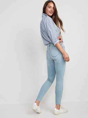 High-Waisted Wow Super-Skinny Ankle Jeans for Women - Old Navy Philippines