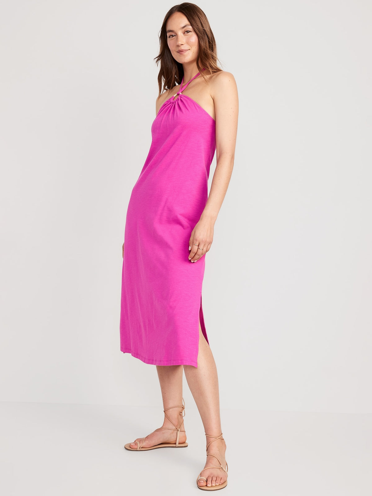 Slub-Knit Halter Midi Shift Dress for Women - Old Navy Philippines Slub-Knit Halter Midi Shift Dress for Women - Old Navy Philippines